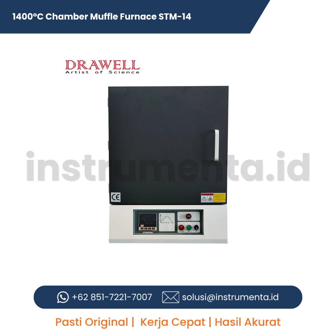 Distributor Resmi Chamber Muffle Furnace 1400°C STM-14 Ready Stock
